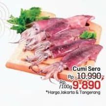 Promo Harga Cumi Cumi Sero per 100 gr - LotteMart