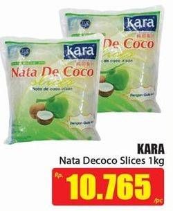 Promo Harga KARA Nata De Coco Slices 1000 gr - Hari Hari