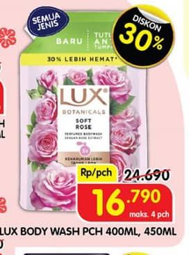 Promo Harga LUX Botanicals Body Wash All Variants 400 ml - Superindo