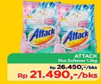 Promo Harga ATTACK Detergent Powder 1200 gr - TIP TOP