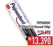 Promo Harga PEPSODENT Pasta Gigi Action 123 Charcoal 160 gr - Hypermart