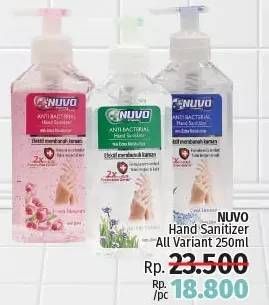 Promo Harga NUVO Hand Sanitizer All Variants 250 ml - LotteMart