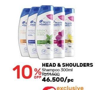 Promo Harga HEAD & SHOULDERS Shampoo 330 ml - Guardian