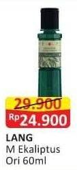Promo Harga Cap Lang Minyak Ekaliptus Aromatherapy Original 60 ml - Alfamart