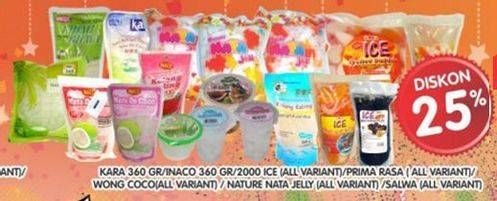 Promo Harga Kara/Inaco/2000 Ice Jely/Prima Rasa/Wong Coco/Nature Nata Jely/Salwa  - Superindo