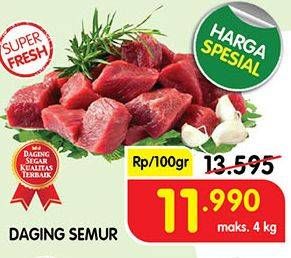 Promo Harga Daging Semur per 100 gr - Superindo
