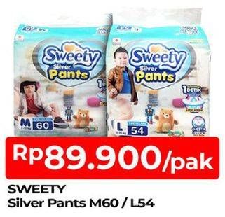 Promo Harga Sweety Silver Pants L54, M60 54 pcs - TIP TOP