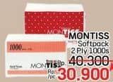 Promo Harga Montiss Facial Tissue 1000 sheet - LotteMart