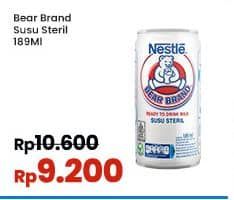 Promo Harga Bear Brand Susu Steril 189 ml - Indomaret