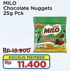 Promo Harga Milo Nuggets Cokelat 25 gr - Indomaret