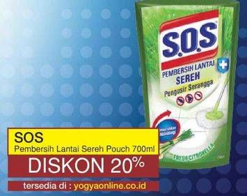 Promo Harga SOS Pembersih Lantai Sereh 700 ml - Yogya