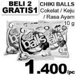 Promo Harga CHIKI BALLS Chicken Snack Keju, Coklat, Kaldu Ayam 10 gr - Giant
