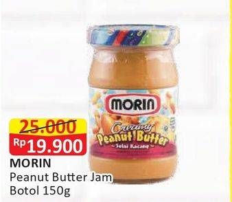 Promo Harga MORIN Jam Peanut Butter 150 gr - Alfamart