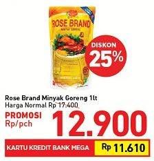 Promo Harga ROSE BRAND Minyak Goreng 1 ltr - Carrefour