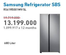Promo Harga SAMSUNG RS61R5001M9 | Refrigerator Side By Side  - Electronic City