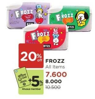 Promo Harga Frozz Candy All Variants 15 gr - Watsons