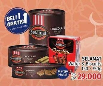 Promo Harga SELAMAT Wafer/Biskuit  - LotteMart