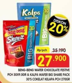 Promo Harga Beng-beng Share It/Kalpa Wafer Cokelat Kelapa   - Superindo