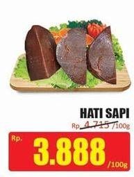 Promo Harga Beef Liver (Hati Sapi) per 100 gr - Hari Hari