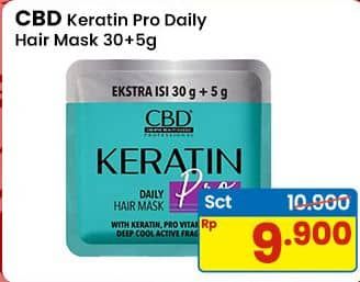 Promo Harga CBD Keratin Pro Daily Hair Mask 35 gr - Indomaret