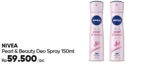Promo Harga NIVEA Deo Spray Pearl Beauty 150 ml - Guardian