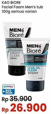 Promo Harga Biore Mens Facial Foam All Variants 100 gr - Indomaret