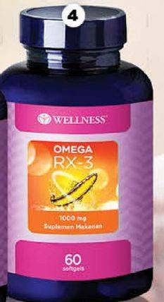 Promo Harga WELLNESS Omega RX 3 60 pcs - Guardian