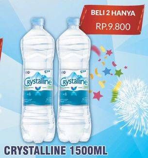 Promo Harga CRYSTALLINE Air Mineral per 2 botol 1500 ml - Hypermart