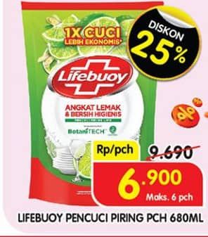 Promo Harga Lifebuoy Pencuci Piring 680 ml - Superindo