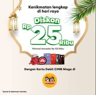 Promo Harga Diskon Rp25 ribu  - HokBen