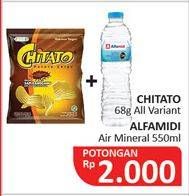 Promo Harga CHITATO Snack Potato Chips + ALFAMIDI Air Mineral  - Alfamidi