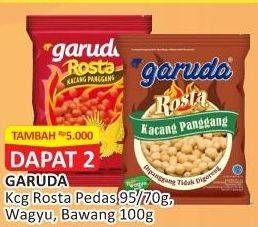 Promo Harga Garuda Rosta Kacang Panggang Pedas, Wagyu Beef, Rasa Bawang 70 gr - Alfamart
