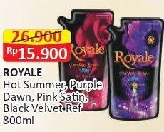Promo Harga So Klin Royale Parfum Collection Hot Summer, Purple Dawn, Pink Satin, Black Velvet 800 ml - Alfamart