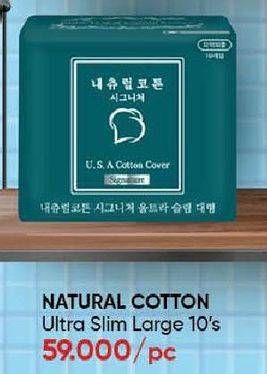 Promo Harga Natural Cotton Ultra Slim Wings Large 10 pcs - Guardian