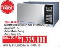 Promo Harga SHARP R-728(S)-IN | Stylish Designed Microwave Oven 25ltr  - Hypermart