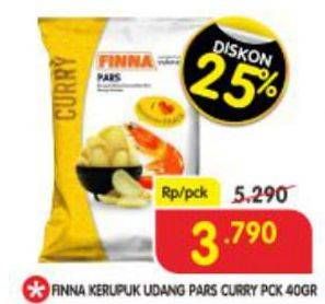 Promo Harga FINNA Kerupuk Udang Pars Curry 400 gr - Superindo