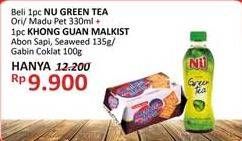 Promo Harga NU Green Tea/KHONG GUAN Malkist/KHONG GUAN Gabin Coklat  - Alfamidi