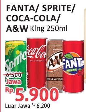 Coca Cola, Fanta, Sprite, A&W