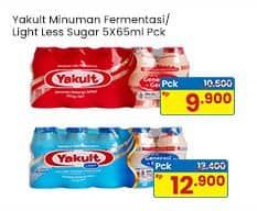 Promo Harga Yakult Minuman Sehat Light Less Sugar 5 pcs - Indomaret