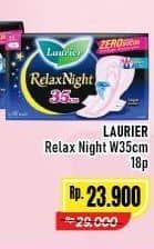 Promo Harga Laurier Relax Night 35cm 18 pcs - Alfamart