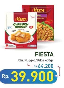 Promo Harga Fiesta Naget Chicken Nugget, Stikie 500 gr - Hypermart