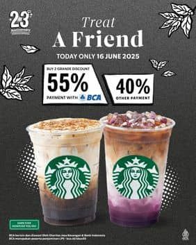 Promo Harga Treat a Friend  - Starbucks