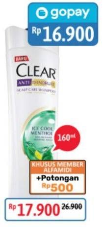 Promo Harga CLEAR Shampoo 160 ml - Alfamidi