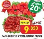 Promo Harga Daging Giling Spesial, Daging Semur  - Superindo