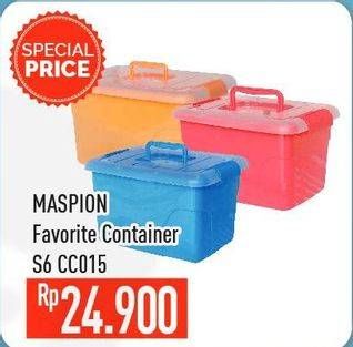Promo Harga MASPION Favorite Box Container  - Hypermart