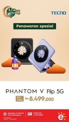Promo Harga Tecno Phantom V Flip 5G  - Erafone