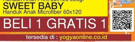 Promo Harga SWEET BABY Handuk ANak Microfiber 60 X 120  - Yogya