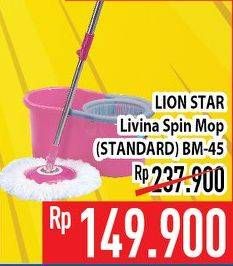 Promo Harga LION STAR Livina Spin Mop BM-45  - Hypermart