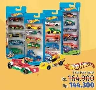 Promo Harga HOT WHEELS Car Pack 5 pcs - LotteMart
