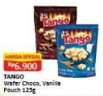 Promo Harga TANGO Wafer Chocolate, Vanilla Milk 125 gr - Alfamart